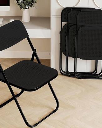 Sedie Pieghevoli nere - NUOVE