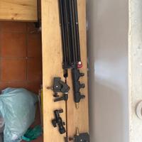 Stativo Manfrotto 1051bac e testa tilt per flash