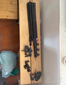 Stativo Manfrotto 1051bac e testa tilt per flash