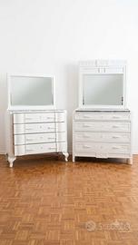 ultimi 2 cassetoni SHABBY con specchiera 