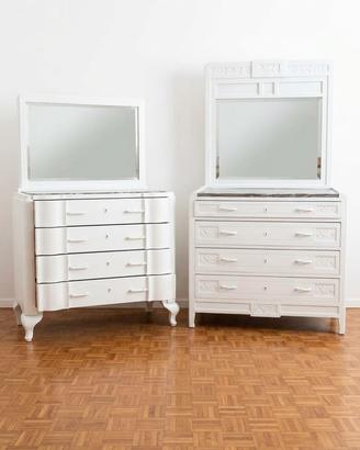 ultimi 2 cassetoni SHABBY con specchiera 