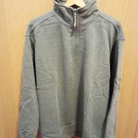 Felpa uomo grigia in cotone