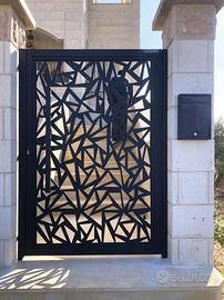 Cancello in ferro tessuto per esterno