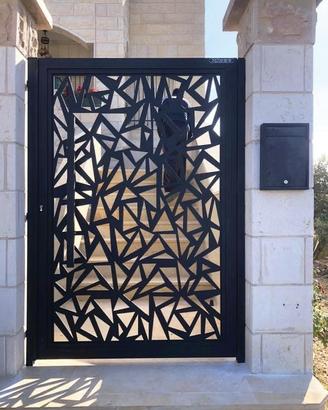 Cancello in ferro tessuto per esterno