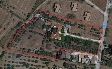 Primo piano di villa bifamiliare con terreno