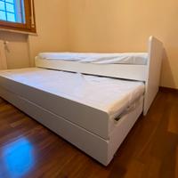 Ikea Letto SLÄKT 90x200 - 2 MATERASSI - come nuovo