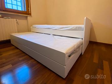 Ikea Letto SLÄKT 90x200 - 2 MATERASSI - come nuovo