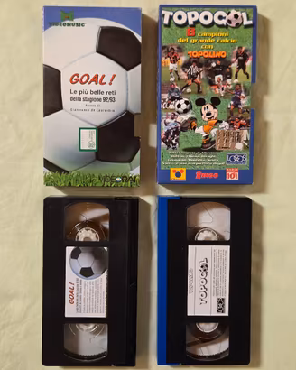 📼 Lotto 2 VHS Calcio anni ’90 – Topogol & Goal!
