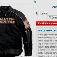 HARLEY GIACCA GIUBBOTTO INCINERATOR CON DIFETTO