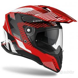 Casco moto enduro AIROH COMMANDER in fibra tg.XL