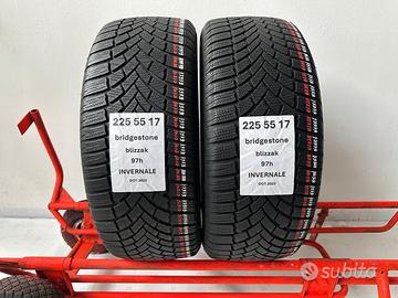 2 gomme 225 55 17 Bridgestone invernale
