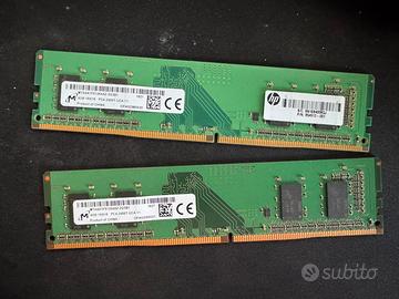 2 BANCHI di Ram 4gb pc4 2400T-UCA-11