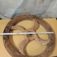 puleggia ruota in legno anni '20