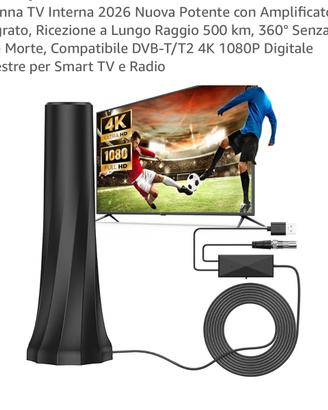 Antenna TV portatile , ideale per Camper, casa