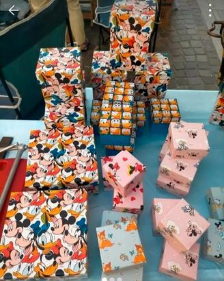 STOCK DI 100 SCATOLETTE ORIGINALI DISNEY ASSORTITE