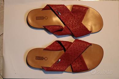 ZILLI Sandali in pelle di Struzzo