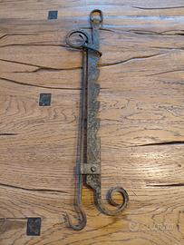 Antica cremagliera in ferro 