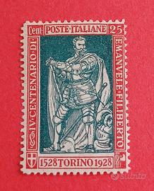 Regno 1928-Nascita Em. Filiberto- denti 13¾