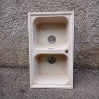 doppio lavabo da cucina in resina