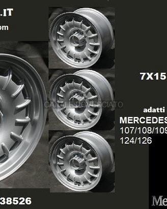 Cerchi barock 7x 15 5x112 et23 mercedes