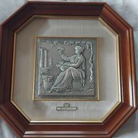 Quadri in argento con cornice in legno