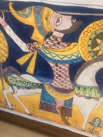 Quadro con interno in ceramica