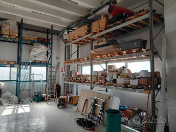 Lotto scaffalature industriali portapallet h 4 m