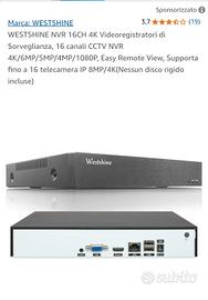 NVR westshine 16 canali 