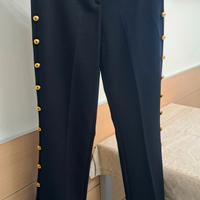 Pantalone nero Pinko con bottoni dorati