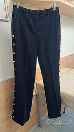 Pantalone nero Pinko con bottoni dorati