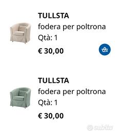 2 Fodera per poltrona