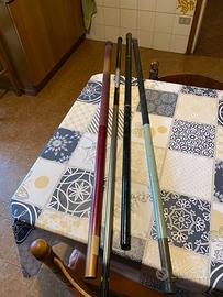 Lotto canne da pesca fisse