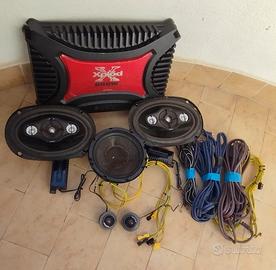 amplificatore+casse+subwoofer