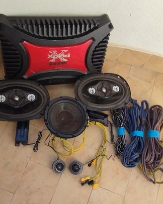 amplificatore+casse+subwoofer