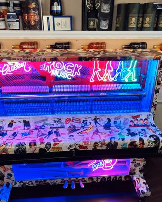 Pianoforte Artistico Decupage Rock