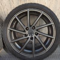cerchi in lega Brock B37 da 18 con gomme invernali