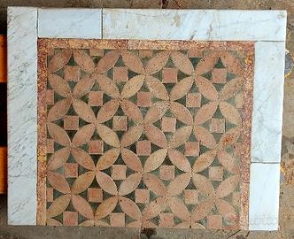 consolle in cotto e marmi