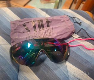 Occhiali ciclismo con sacca