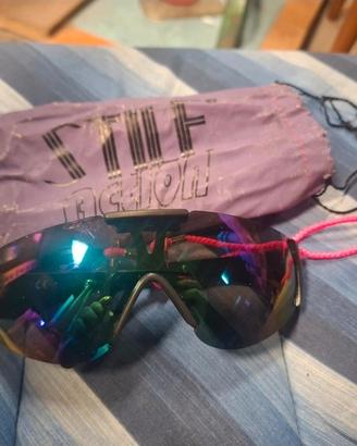 Occhiali ciclismo con sacca