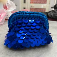 CLUTCH BAG BLU