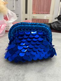 CLUTCH BAG BLU