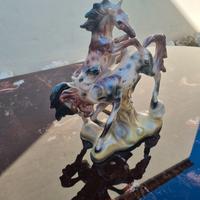 Statuina cavalli in porcellana
