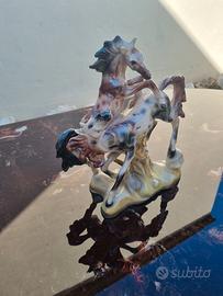 Statuina cavalli in porcellana