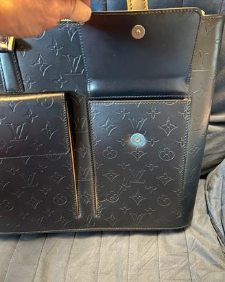 Borsa blu scuro vuitton originale