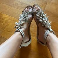 Sandali beige donna 42