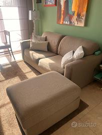 Divano letto + pouf poltronesofà