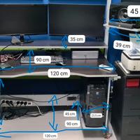 SCRIVANIA STUDIO REGISTRAZIONE REGOLABILE