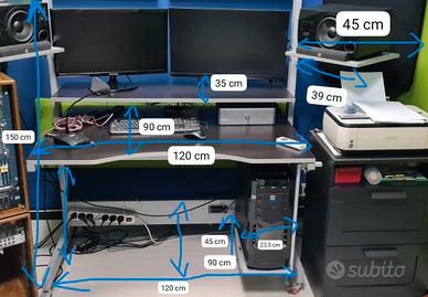 SCRIVANIA STUDIO REGISTRAZIONE REGOLABILE