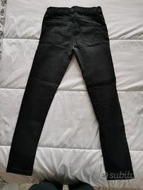 pantaloni jeans colore nero da ragazza/ bambina