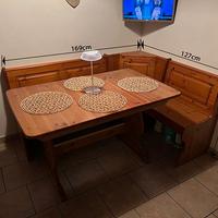 Tavolo con Panca Angolare (Contenitore)